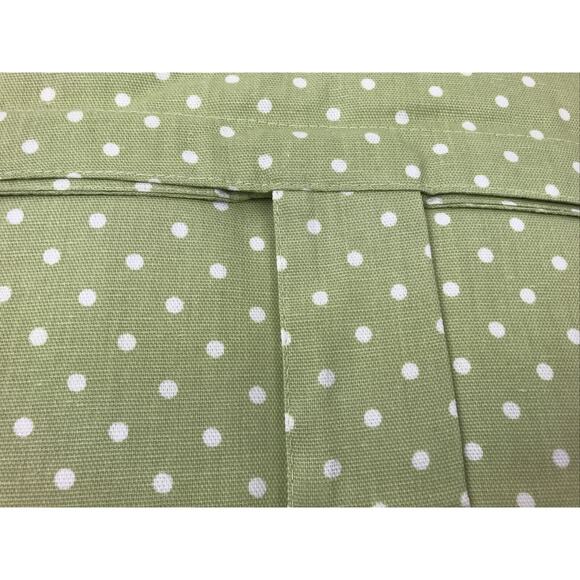 BL Home Kids Green Polka Dot Tab Top Panel Pair Window Panels 80"x84" New - Picture 10 of 12